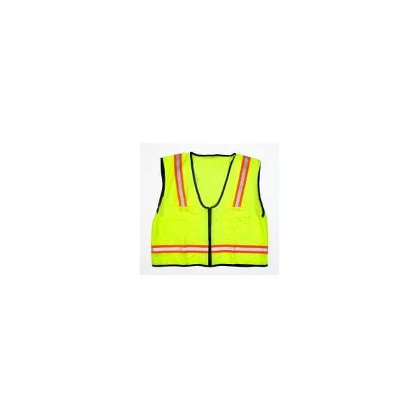 3X Lime Mesh Back Hivis Survest 112Oso (2Pk)